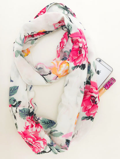 Debbie Infinity Scarf With Pocket