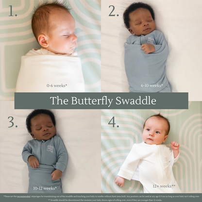 The Butterfly Swaddle: All-in-One Organic Swaddle, Sleep Sack and Transitioning System